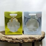 مجموعة اكياس توزيعات فاخرة شفافه من الوسط للمناسبات و الأفراح عدد 10 اكياس