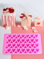⁦قالب سيليكون شكل قلب صغير و كبير 28 كبير ، 28 صغير لصنع الحلويات و بخور مستكه MA93⁩ - الصورة ⁦5⁩