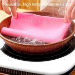 ⁦مفرش سيليكون لفرد العجين و الخبز والـ بيتزا مدرج بالسانتي مقاس 45×50⁩ - الصورة ⁦2⁩