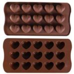 ⁦قالب شكلاطة على شكل قلب ثلاثي الابعاد لتزيين الكيكات ولصنع شوكلاتة الترحيب بالضيوف MA93⁩ - الصورة ⁦6⁩