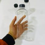 ⁦علب فارغة بلاستيك غطاء اسود شيشة متعددة الاستعمالات عبوة - ربع / نصف / لتر للمناسبات والافراح⁩ - الصورة ⁦9⁩