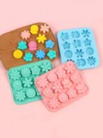 ⁦قالب سيلكون تصاميم ازهار لصنع الحلوى وتوزيعات الشكلاطة والكراميلMA93⁩ - الصورة ⁦5⁩