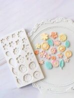 قالب سيلكون تصميم ازهار واوراق شجر متعدد الاستعمالات MA93