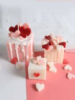 ⁦قالب سيليكون شكل قلب صغير و كبير 28 كبير ، 28 صغير لصنع الحلويات و بخور مستكه MA93⁩ - الصورة ⁦4⁩