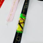 ⁦شريط تغليف وربط الهدايا والباقات دقات القلب بالذهبي وعبارة always love you  نسترو ساتان⁩ - الصورة ⁦3⁩