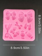 ⁦قالب سيليكون حلويات لطيفة وفيونكة لصنع الحلوى للعيد والتوزيعات MA93⁩ - الصورة ⁦2⁩