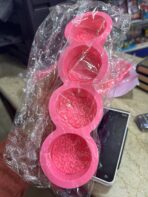 ⁦قالب سيلكون لصنع الصابون وديكور الشموع ثلاثي الابعاد 4 فتحات مزخرفة MA93⁩ - الصورة ⁦6⁩