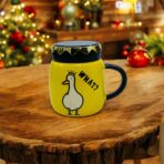 مق سيراميك مع غطاء هدية رسمة بطوط