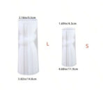 ⁦قالب سيلكون بتصميم انيق بشكل اعمدة مخططة بعقدة ديكور شمع وجبس WFHM77⁩ - الصورة ⁦3⁩