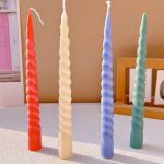 قالب سيلكون طويل ملتوي لصناعة الشمع WFHM77