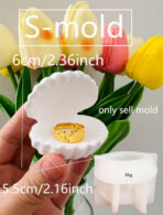 ⁦قالب علي شكل صدفة البحر مفتوحة لصب الحبس WFHM77⁩ - الصورة ⁦2⁩