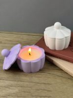 ⁦قالب سيلكون شكل وردة مع الغطاء لصب الجبس او كوب شمع ديكور منزل WFHM77⁩ - الصورة ⁦2⁩