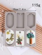 ⁦قالب سيلكون ب6 تقسيمات مشكلة لاستخدام الفواحات العطرية WFHM77⁩ - الصورة ⁦5⁩