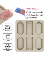 ⁦قالب سيلكون ب6 تقسيمات مشكلة لاستخدام الفواحات العطرية WFHM77⁩ - الصورة ⁦6⁩