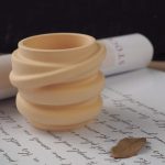 قالب سيلكون متموج مائل لصب الجبس والديكور WFHM77