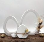 3 قطع قالب شكل بيضاوي لصب الجبس والرايزن WFHM77