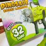 ⁦لعبة مسدس فقاعات الصابون الالكتروني على شكل تمساح 32 فتحة⁩ - الصورة ⁦3⁩