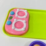 ⁦طقم لعبة مطبخ تقطيع فواكه وخضروات وغاز للأطفال ، بيض وصحن⁩ - الصورة ⁦8⁩