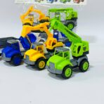 ⁦مجموعة العاب سيارات 4 شاحنات للأطفال ،طانطا وعجانة و2 رافعة⁩ - الصورة ⁦3⁩