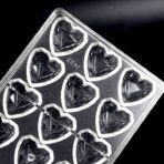 ⁦قالب اكريليك فاخر شكل قلوب ثلاثي الابعاد لصنع الشوكلاته 21 قلب مناسب لتوزيعات الافراح⁩ - الصورة ⁦5⁩