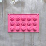 ⁦قالب سيليكون على شكل زهرة جوري 15 تجويف لصنع قطع الصابون والشموع والحرف اليدوية MA93⁩ - الصورة ⁦4⁩