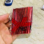 ⁦500 ربطة حمراء لامعه لتغليف الاكياس الخلوط والتوزيعات في المناسبات⁩ - الصورة ⁦3⁩