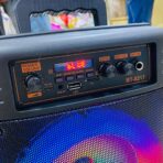 ⁦مكبر صوت بلوتوت مع مايك حجم كبير 2 سبيكر 8 انش مناسب للأماكن المفتوحة والمغلقة⁩ - الصورة ⁦4⁩