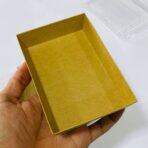 ⁦علبة مستطيلة كرتون و غطاء بلاستيك للاستعمال الغذائي شفاف مقاس 15*10 سم⁩ - الصورة ⁦8⁩