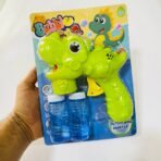 ⁦لعبة مسدس فقاعات يدوي على شكل ضفدع مع 2 عبوات سائل فقاعات⁩ - الصورة ⁦2⁩