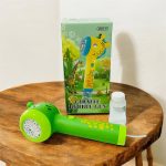 لعبة زرافة مسدس الفقاعات للأطفال من عمر 3 سنوات ، لون اخضر