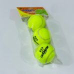 ⁦مجموعة كرة تنس ارضي 3 كرات باللون الفسفوري⁩ - الصورة ⁦3⁩