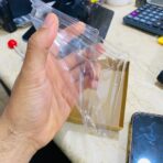 ⁦علبة مستطيلة كرتون و غطاء بلاستيك للاستعمال الغذائي شفاف مقاس 15*10 سم⁩ - الصورة ⁦3⁩