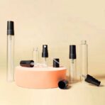 عبوة زجاجية تقسيم العطور الأصلية بخاخ رأس أسود 3 / 5 / 10 مل