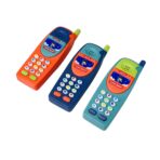 لعبة هاتف أطفال مع موسيقى وإضاءة مع بطارية مجاناً ، اختيار لون عشوائي