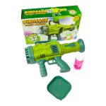 لعبة مسدس فقاعات الصابون الالكتروني على شكل تمساح 32 فتحة