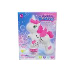 لعبة بنات مسدس فقاعات يونيكورن الكتروني بالبطاريات 10 فتحات من عمر 3 سنوات