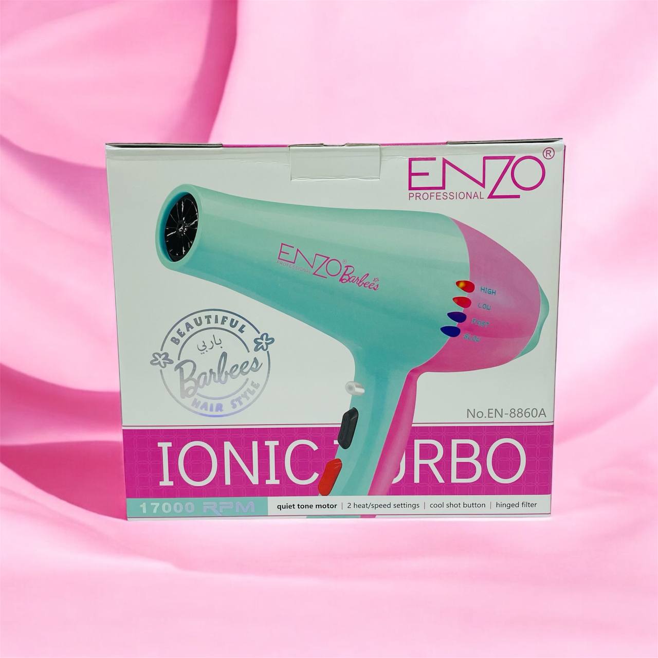photo_6_2025-03-01_18-43-39 مجفف الشعر باربي من ENZO استشوار بقوة 1600 وات - الصورة 1