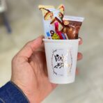 ⁦24 ستيكر لاصق توزيعات عيد الفطر و الأضحى باللون الذهبي اللامع خلوط⁩ - الصورة ⁦2⁩