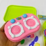 ⁦طقم لعبة مطبخ تقطيع فواكه وخضروات وغاز للأطفال ، بيض وصحن⁩ - الصورة ⁦4⁩