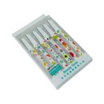 6 شفرات حلاقة شعر وتنعيم الوجه والجسم تصميم الفواكه - موس عناية