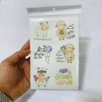 ⁦ستيكرات عيد الاضحى 24 ملصق لاصق تصاميم نعجه ، مناسب للعيديات⁩ - الصورة ⁦4⁩