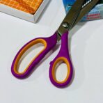 ⁦مقص ستانستيل قص مشرشر زاوية درجة اولى للورق المقوى والاشغال الحرفية واليدوية⁩ - الصورة ⁦6⁩