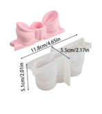 ⁦قالب سيلكون حامل شموع بشكل فيونكة WFHM77⁩ - الصورة ⁦3⁩