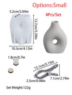 ⁦قالب سيلكون مزهرية مع أداة مشبك لديكور المنزل WFHM77⁩ - الصورة ⁦4⁩