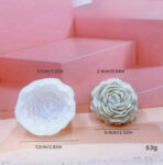 ⁦قالب سيلكون شمع زهرة البيونا WFHM77⁩ - الصورة ⁦3⁩