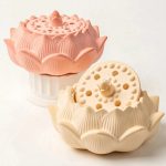 قالب سيلكون مبخرة زهرة اللوتس قطعتين WFHM77