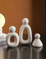 ⁦3 قوالب سيلكون ديكور عائلي لصنع الجبس WFHM77⁩ - الصورة ⁦2⁩