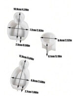 ⁦3 قوالب سيلكون ديكور عائلي لصنع الجبس WFHM77⁩ - الصورة ⁦3⁩