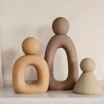 3 قوالب سيلكون ديكور عائلي لصنع الجبس WFHM77