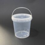 علبة بلاستيك 1 كيلو للحفظ الغذائي الآمن ، غطاء محكم الاغلاق  1 لتر